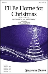 I'll Be Home for Christmas SATB choral sheet music cover